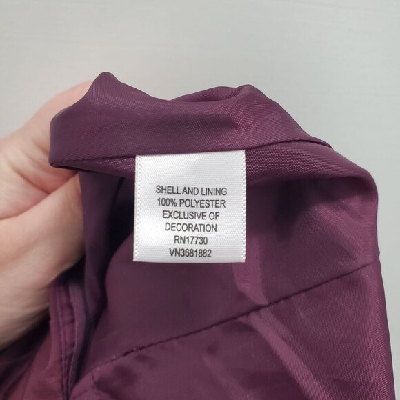 Behnaz Sarafpour for Target Junior's‎ Purple Black Lace Strapless Prom Dress 11 - Picture 5 of 6